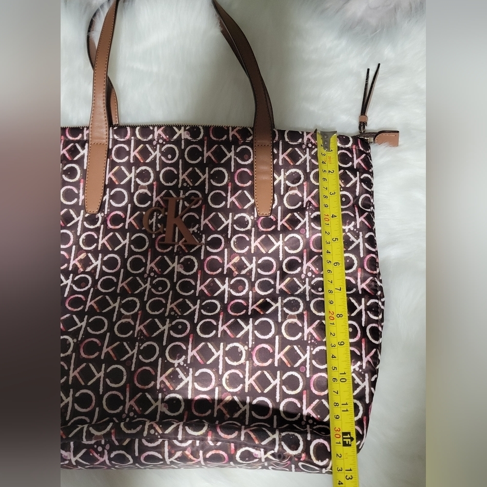 Calvin Klein Women's Monogram Tote Bag - Black and Brown - Picture 9 of 10